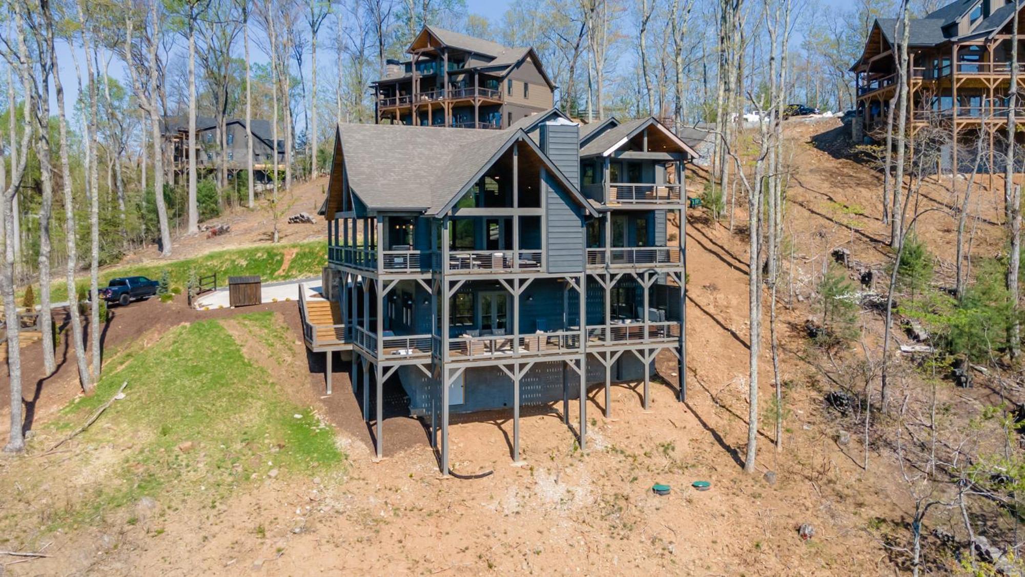 Mountain Air - Luxury Mountain View Cabin Blue Ridge Buitenkant foto