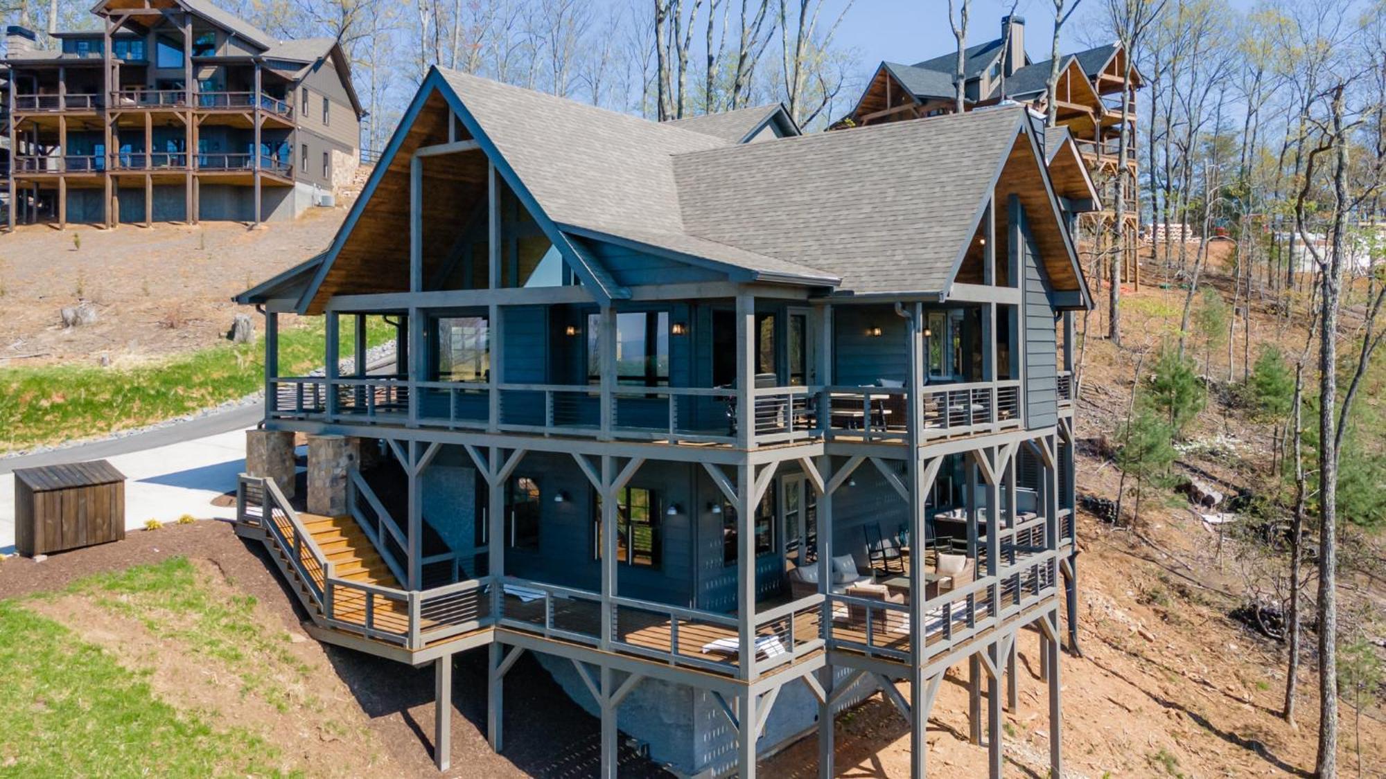 Mountain Air - Luxury Mountain View Cabin Blue Ridge Buitenkant foto