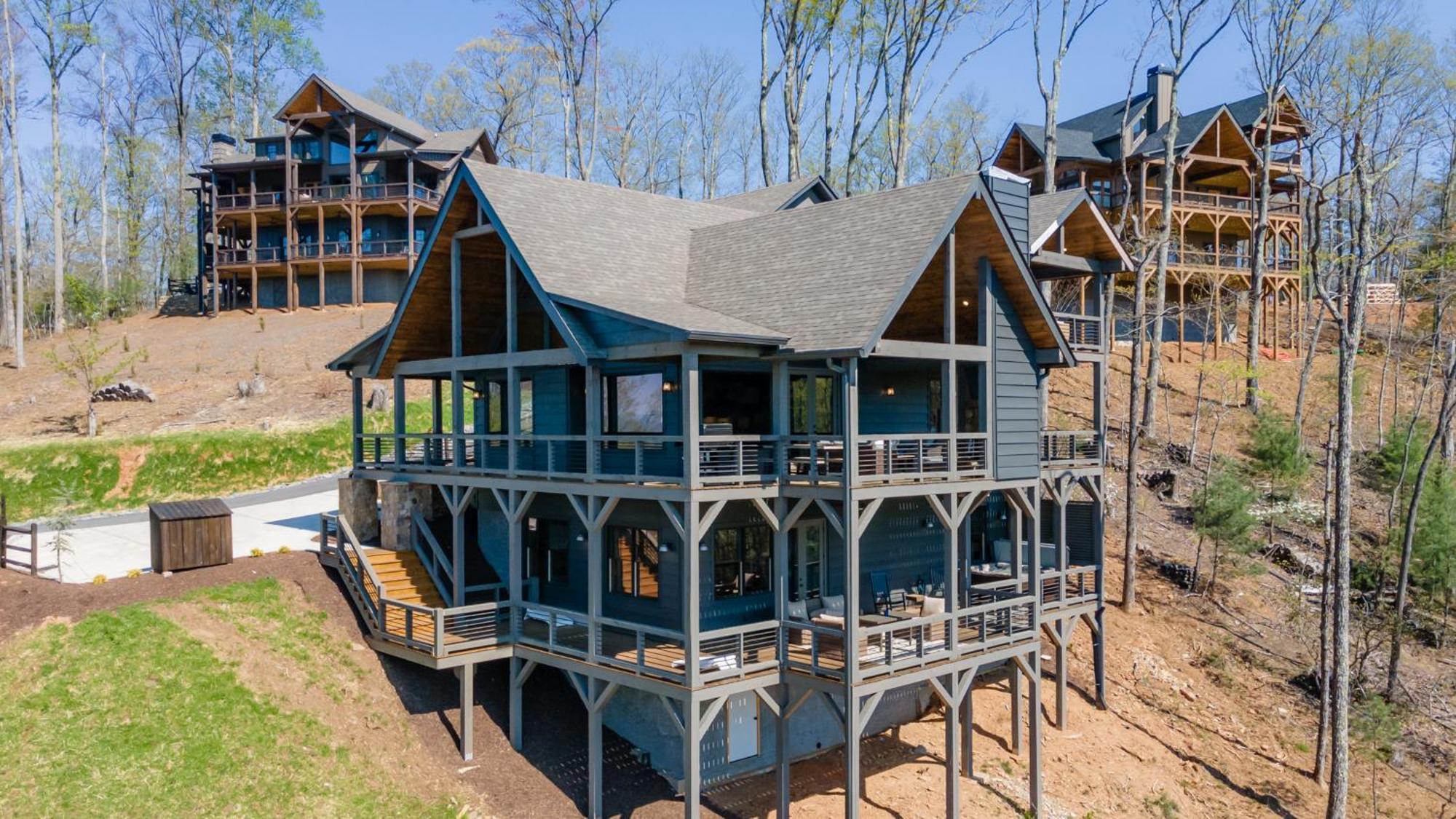 Mountain Air - Luxury Mountain View Cabin Blue Ridge Buitenkant foto