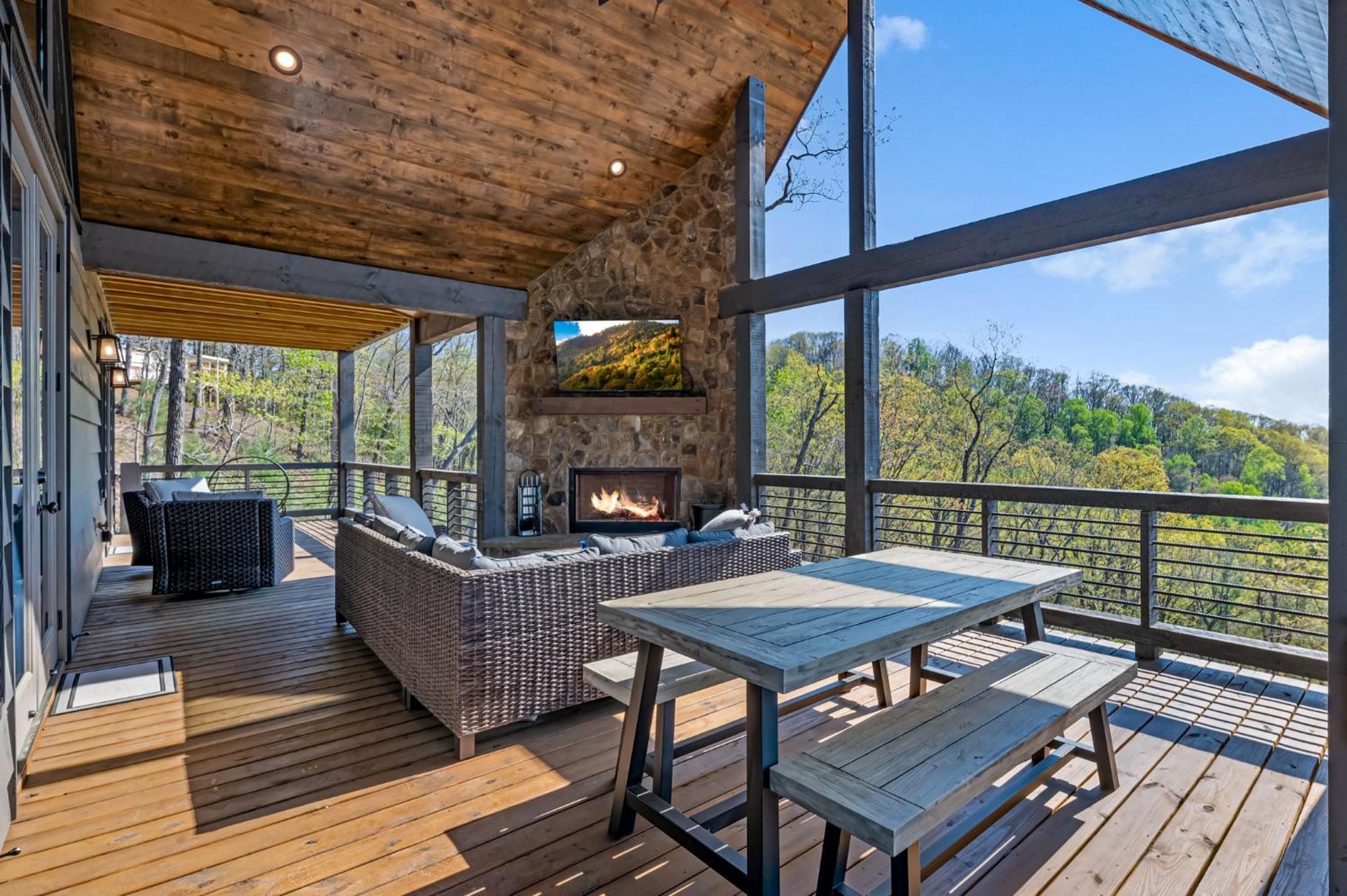 Mountain Air - Luxury Mountain View Cabin Blue Ridge Buitenkant foto