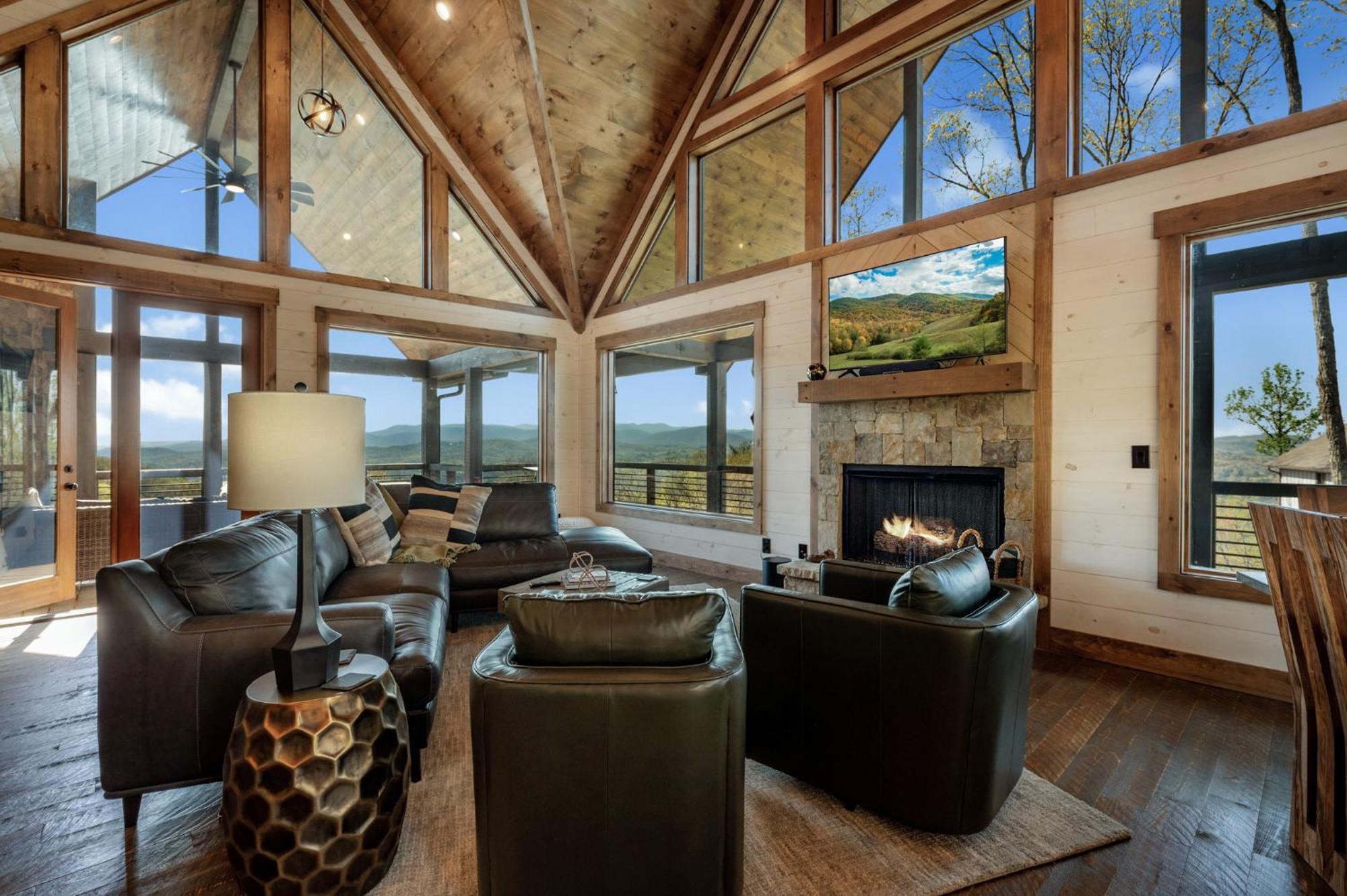 Mountain Air - Luxury Mountain View Cabin Blue Ridge Buitenkant foto