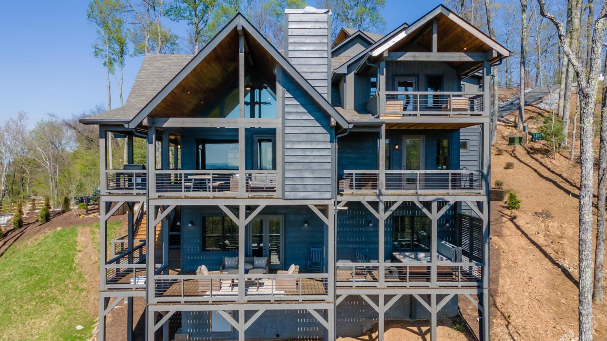 Mountain Air - Luxury Mountain View Cabin Blue Ridge Buitenkant foto