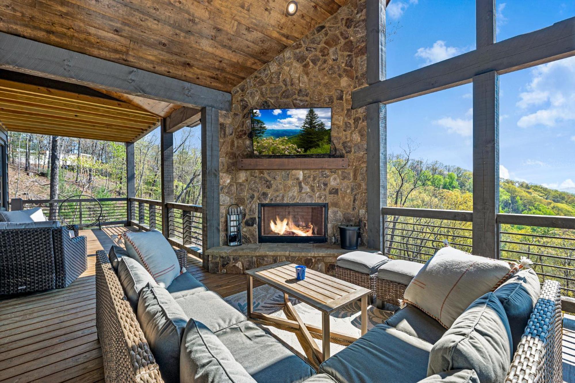 Mountain Air - Luxury Mountain View Cabin Blue Ridge Buitenkant foto