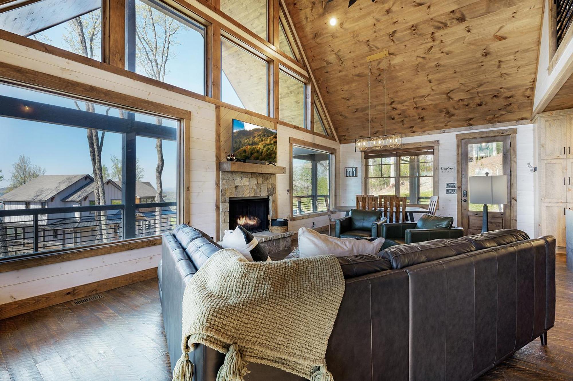 Mountain Air - Luxury Mountain View Cabin Blue Ridge Buitenkant foto