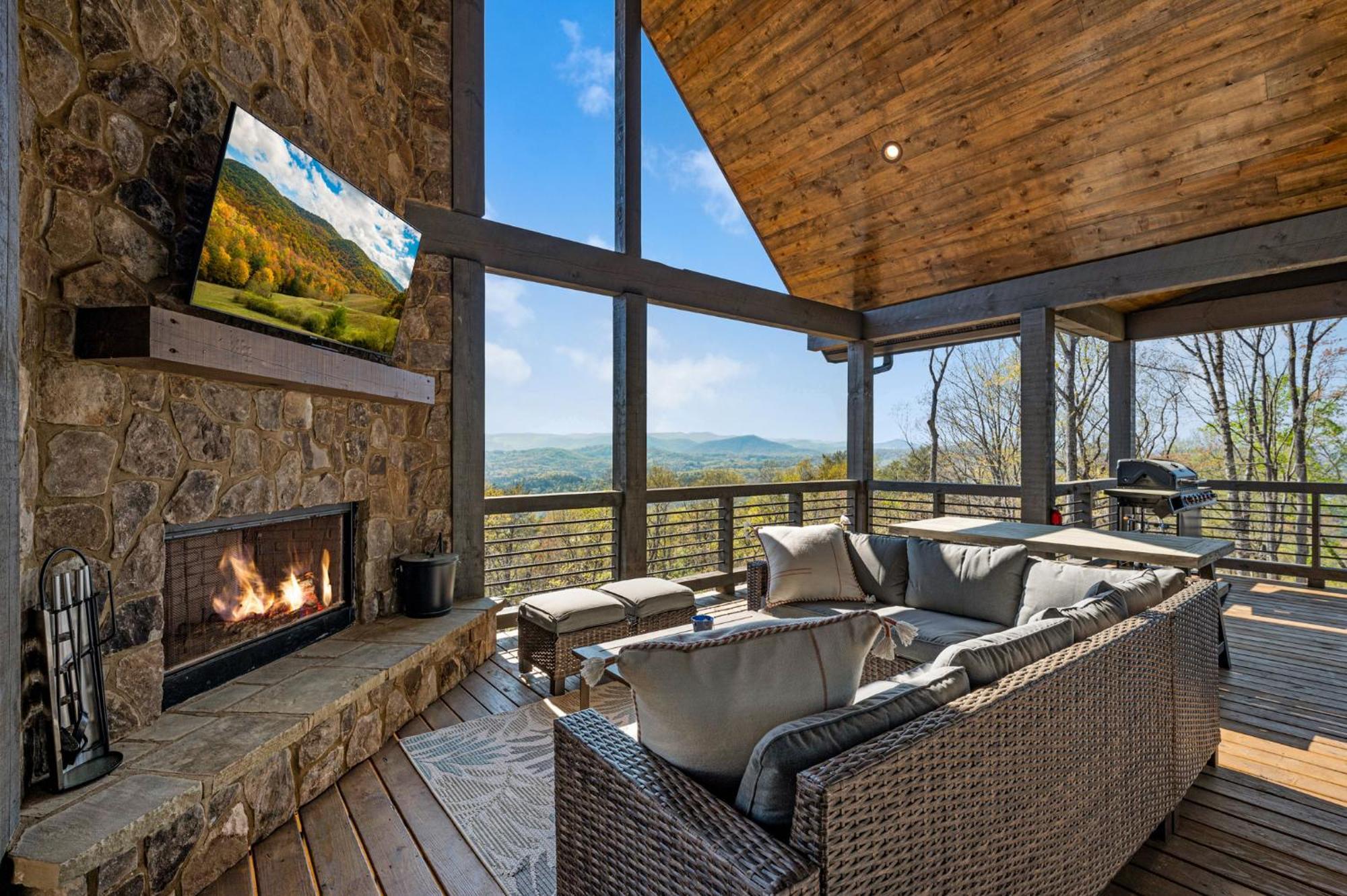Mountain Air - Luxury Mountain View Cabin Blue Ridge Buitenkant foto